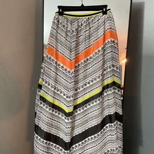 Multi Printed Maxi Skirt